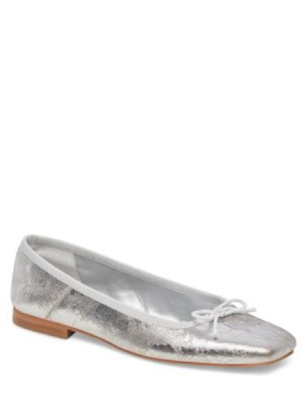 Dolce Vita Metallic Silver Ballet Flat with Bow